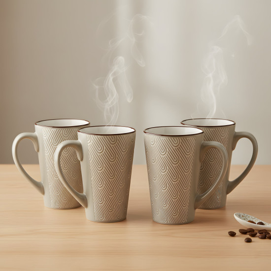 Porcelain Mug Set - 4 Pcs